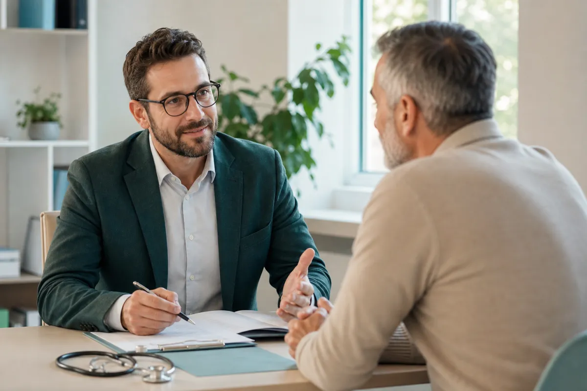 Beratungsgespräch zur Krankenversicherung